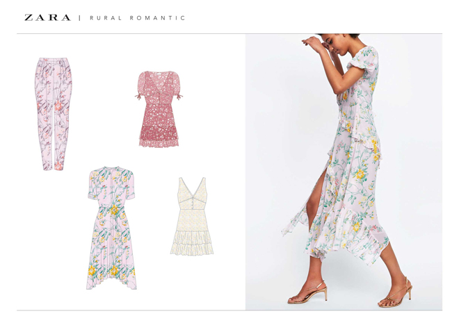 Designs of summer dresses mad by a freelance apparel designer