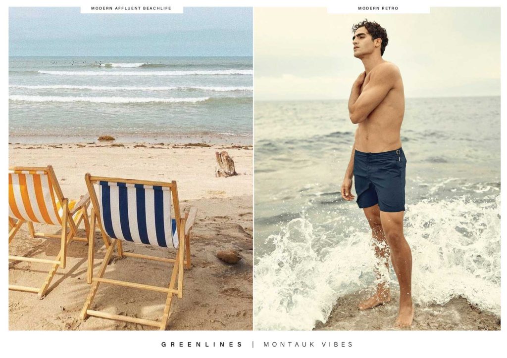 A clothing brand positioning mood board showcasing a surf brand's core inspiration