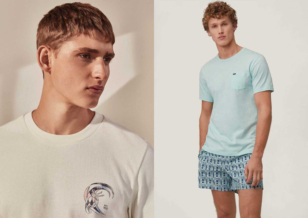 Two men in O'Neill beach wear