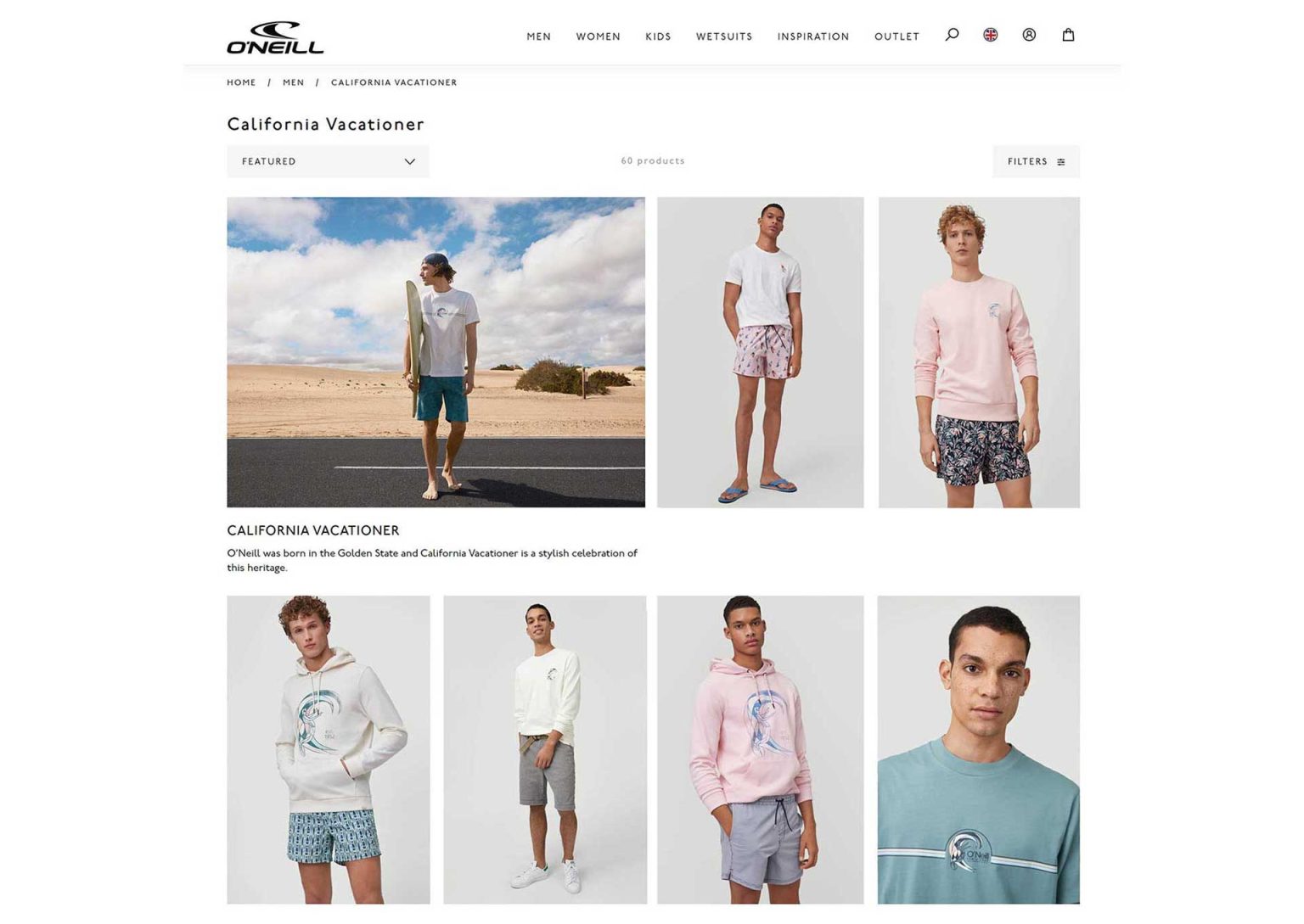 A beach wear webshop