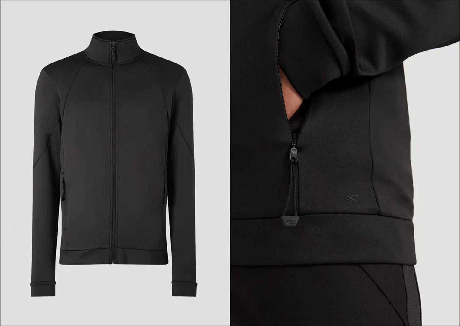 Black performance wear clothing for men