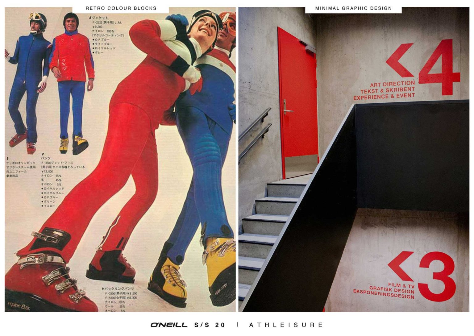 Mood board for an Athleisure wear collection