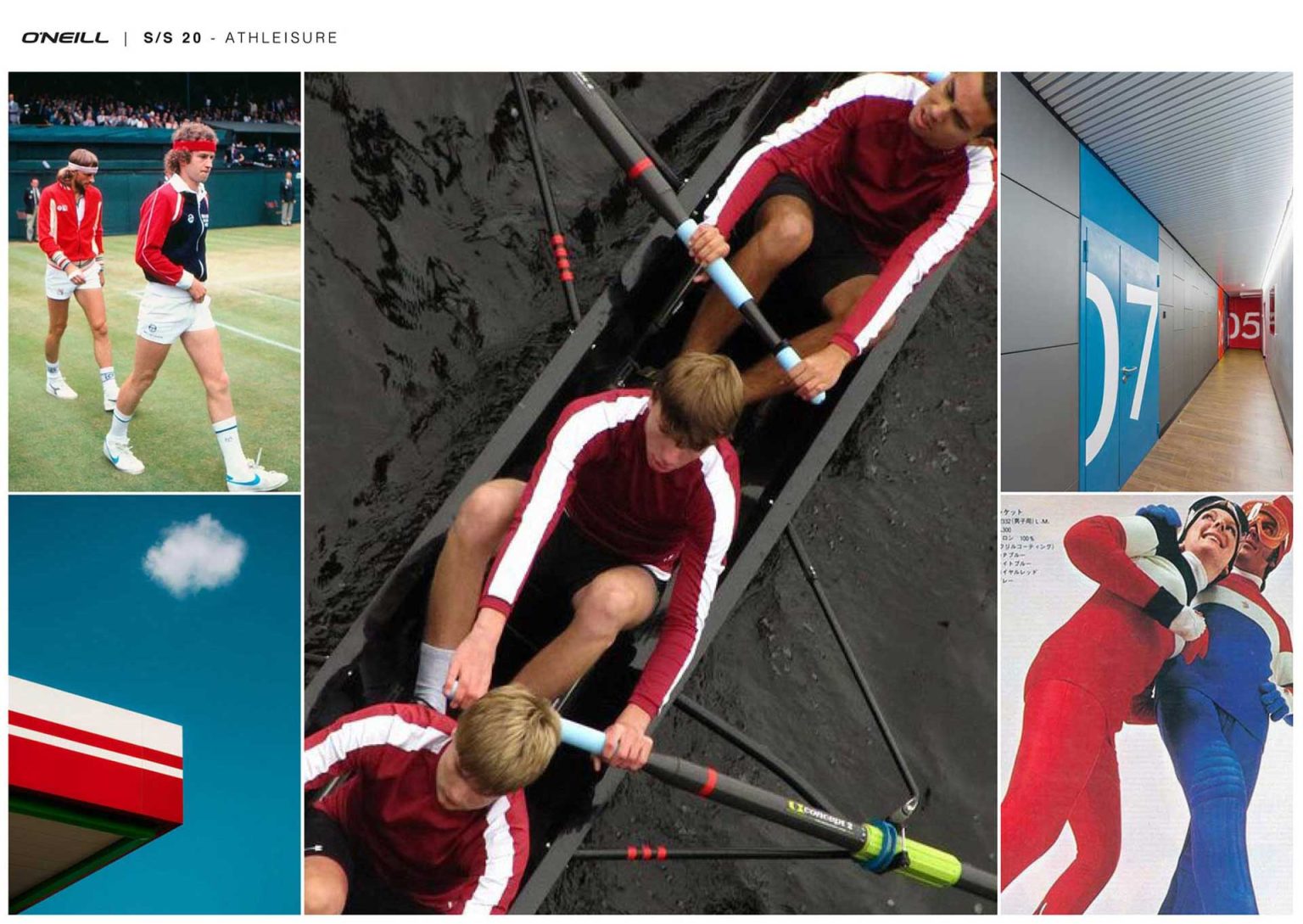 Mood board for an Athleisure wear collection